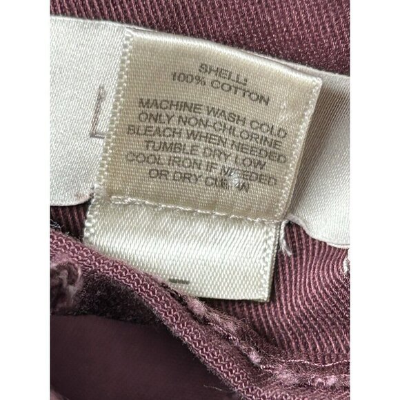 Loft Outlet Jacket Womens Medium Plum Field Jacket Cinch Tie Waist Cargo Pockets - Picture 4 of 12